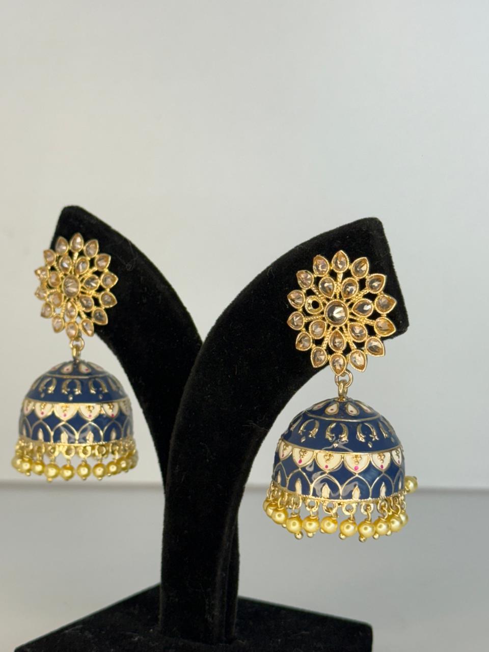Royal Indigo Jhumka