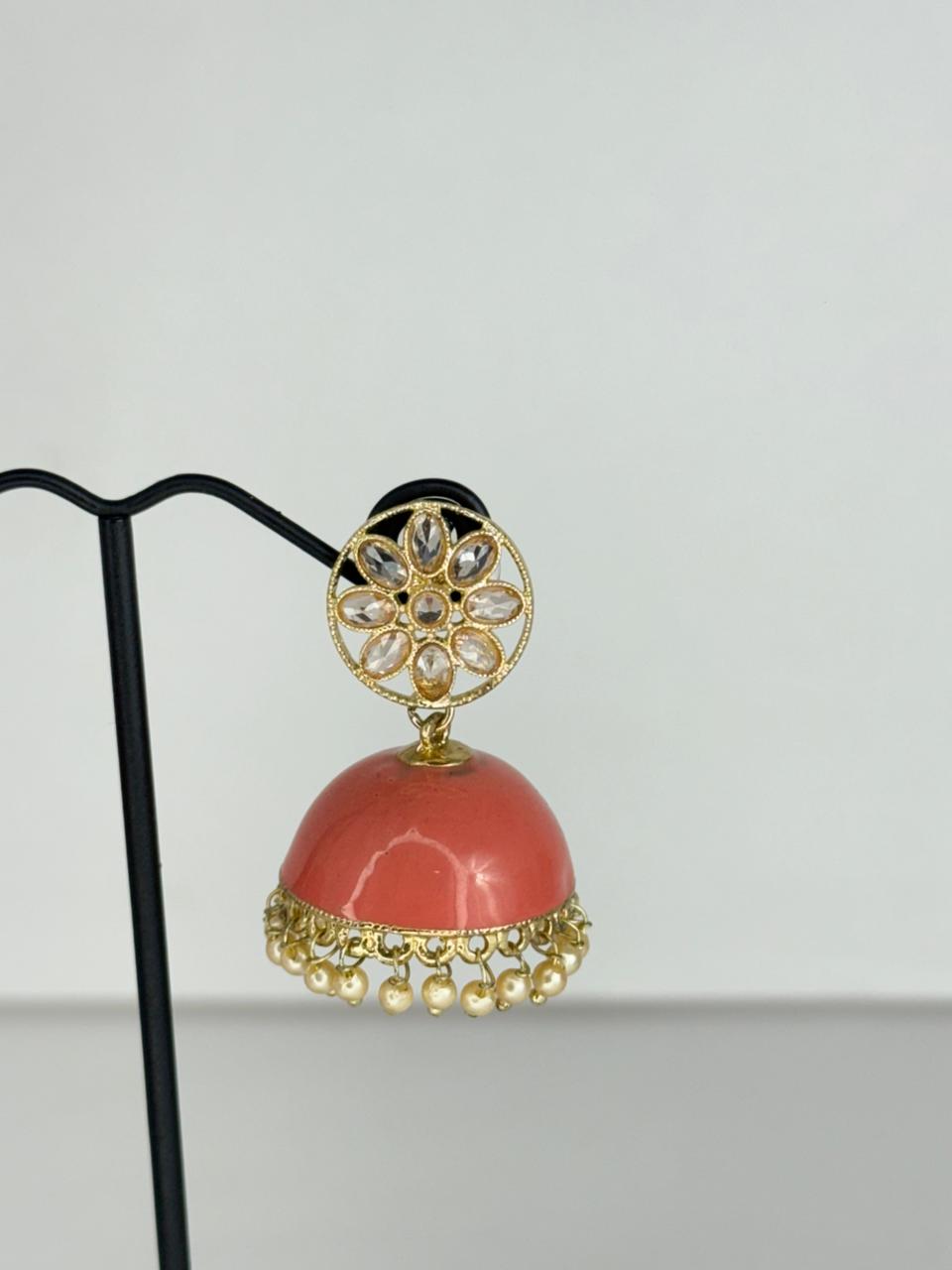 Meher Peach Jhumka