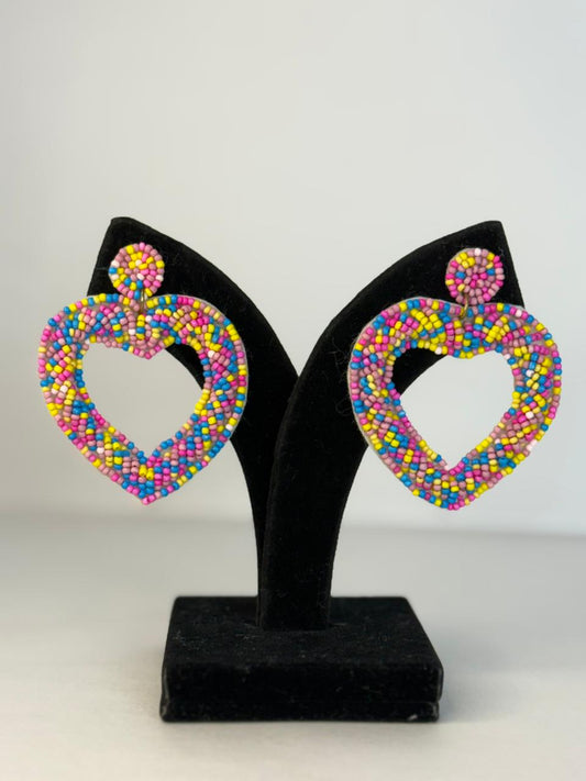 Candy Crush Heart Earrings