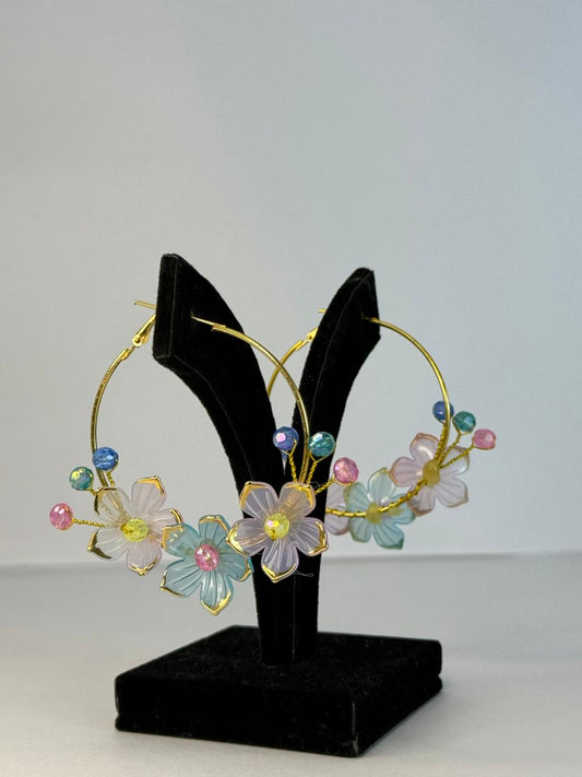 Soft Bloom Crystal Earings