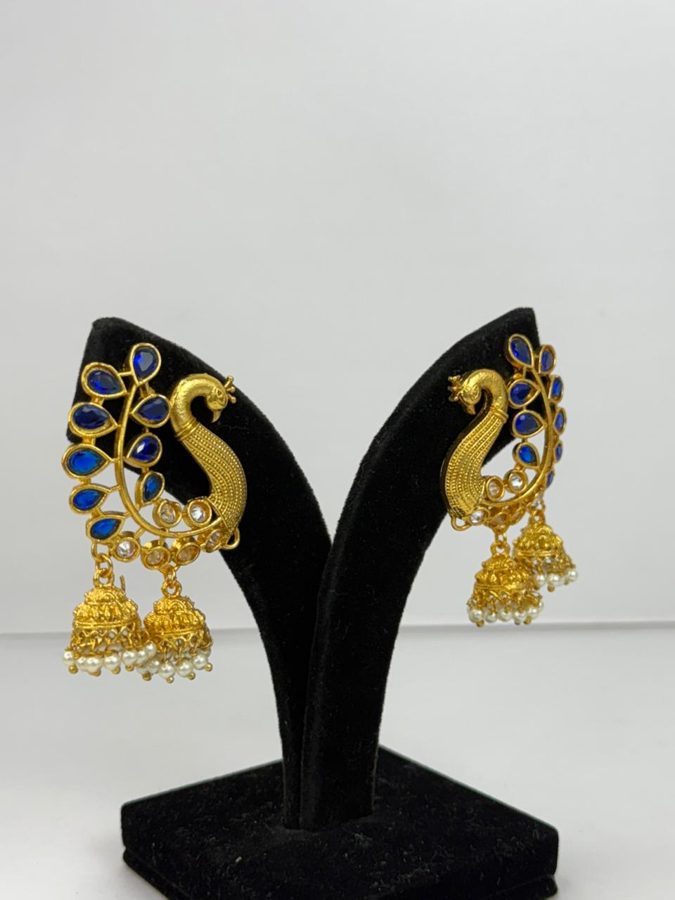 Bluecrest Morni Jhumkas