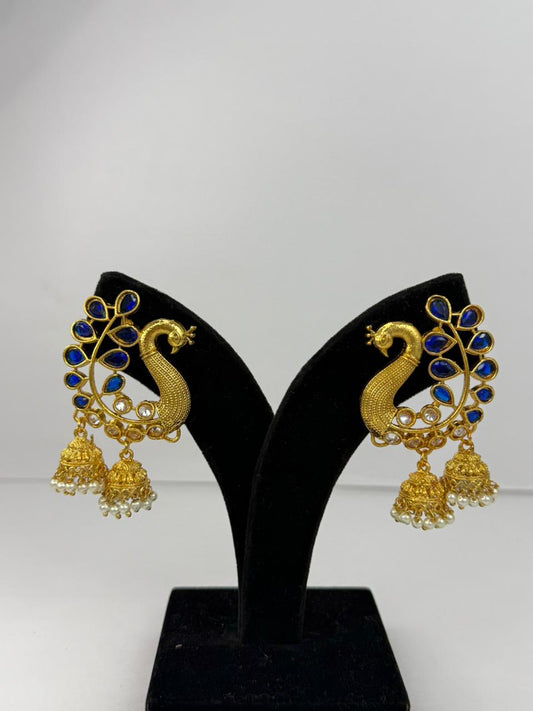 Bluecrest Morni Jhumkas