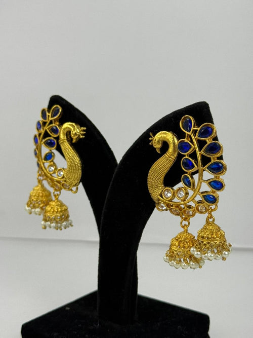 Bluecrest Morni Jhumkas