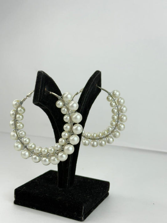 Chandni Pearl Cascade Hoops