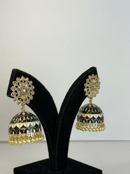Midnight Bloom Jhumka