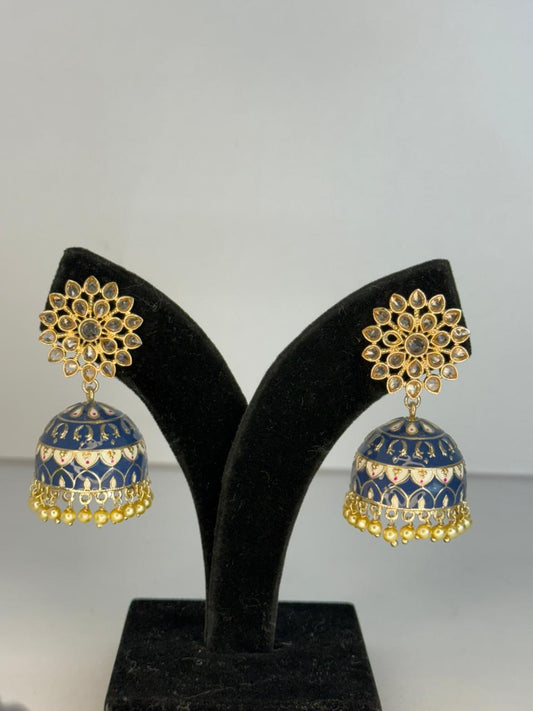 Royal Indigo Jhumka