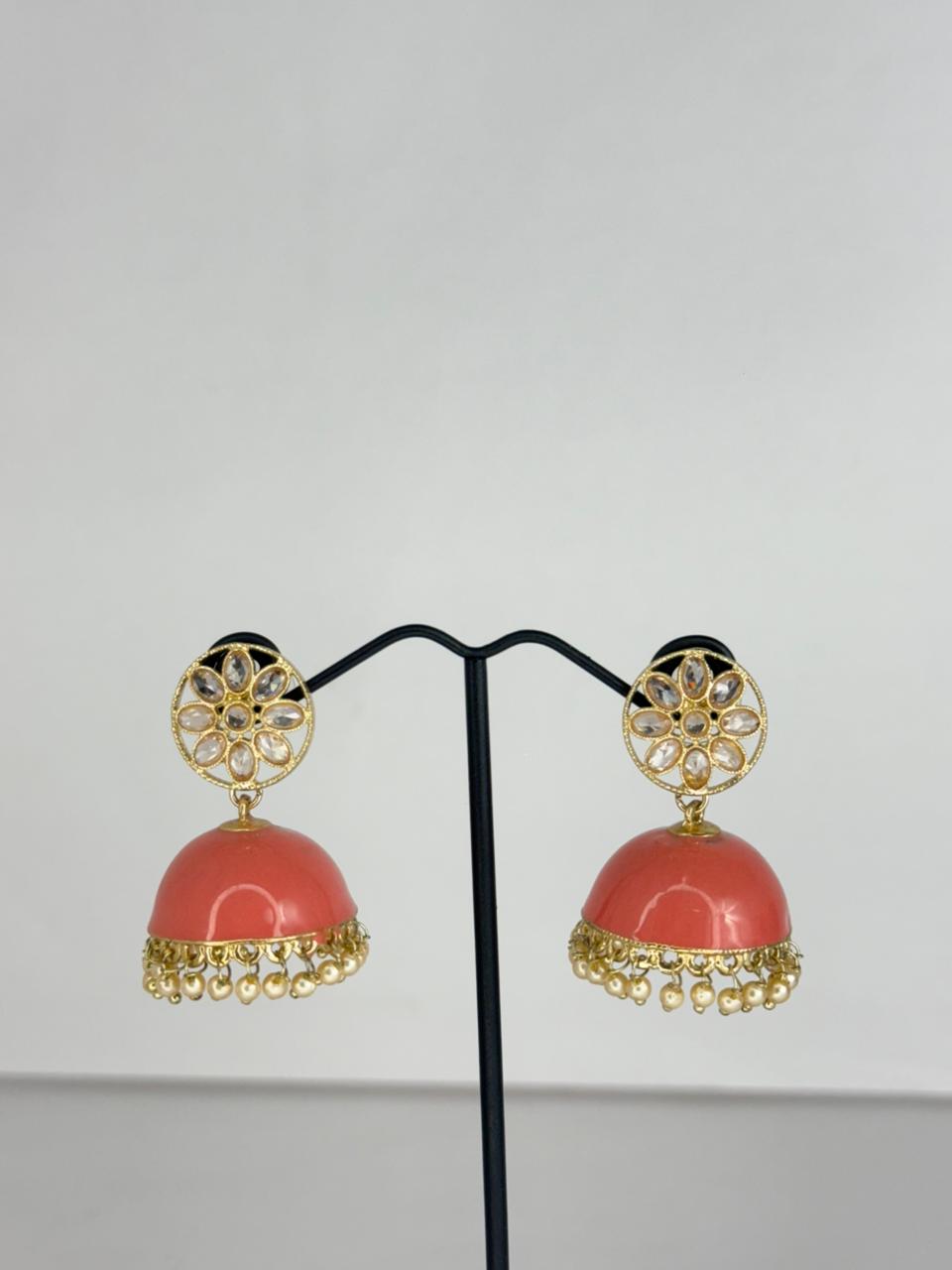 Meher Peach Jhumka
