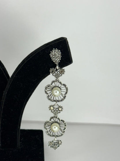 Kavya Pearl Chain Earrings