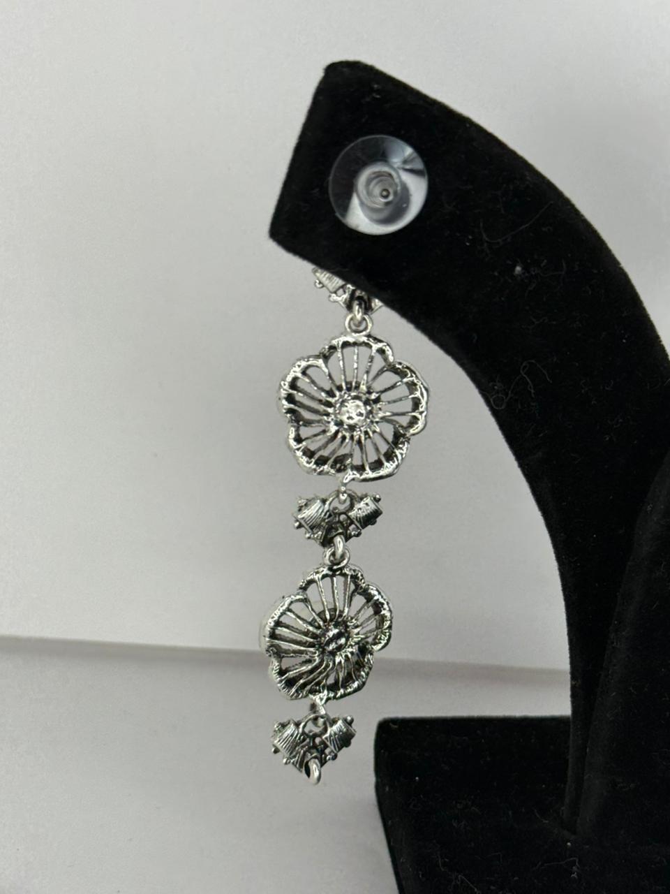 Kavya Pearl Chain Earrings