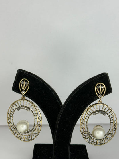 Zivah Royal Pearl Halo Earrings