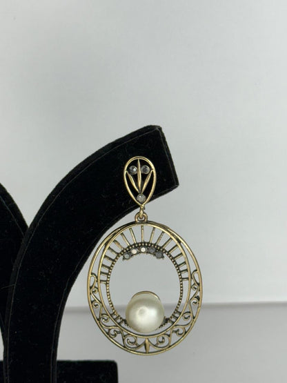 Zivah Royal Pearl Halo Earrings
