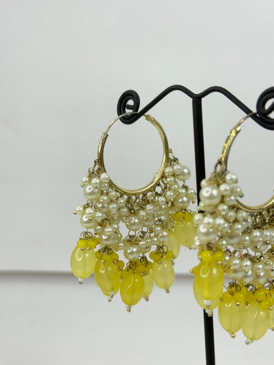 Haldi Noor Moti Hoops