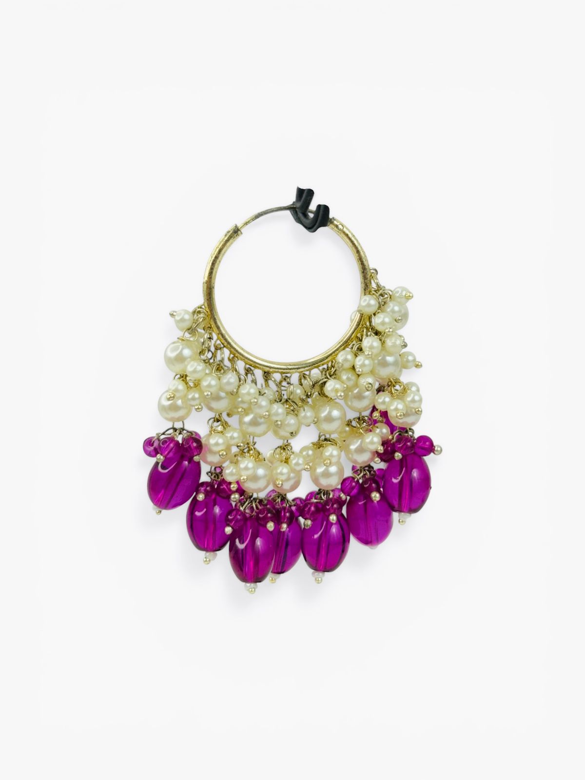Rani Gulab Moti Hoops