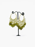 Olive Noor Pearl Hoops