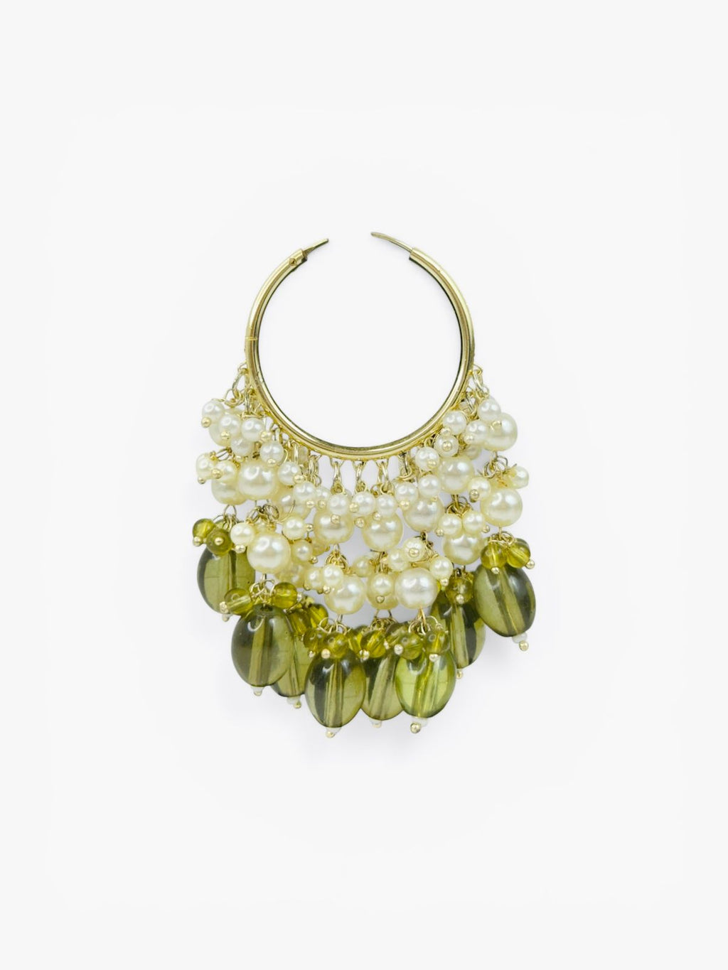 Olive Noor Pearl Hoops