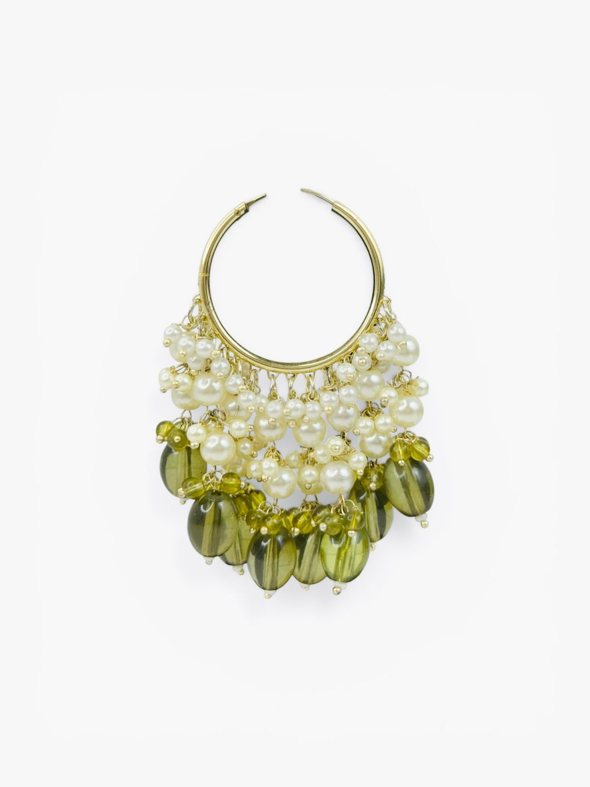 Olive Noor Pearl Hoops