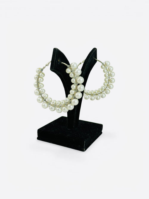 Chandni Pearl Cascade Hoops