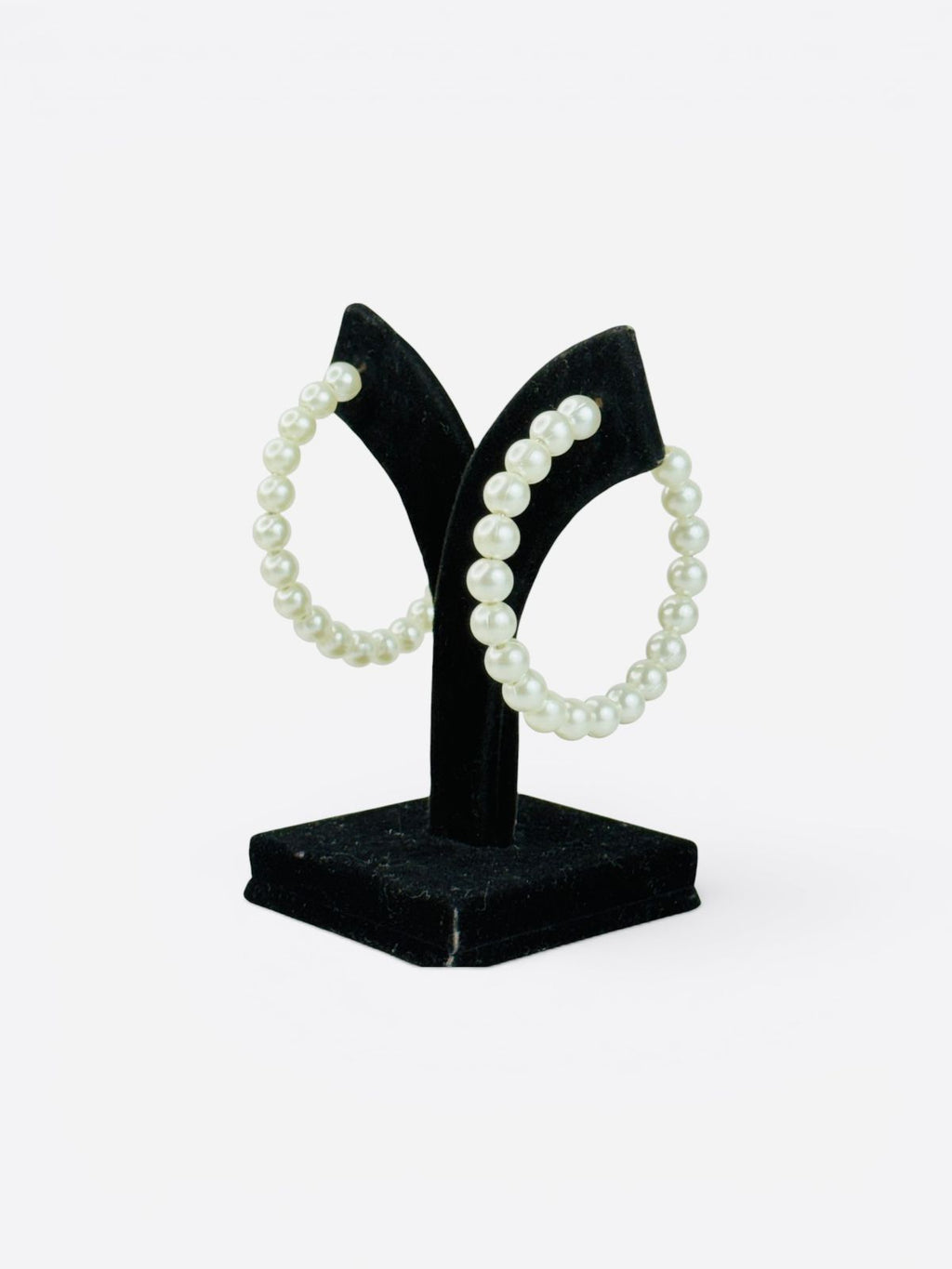 Velvet Pearl Hoops