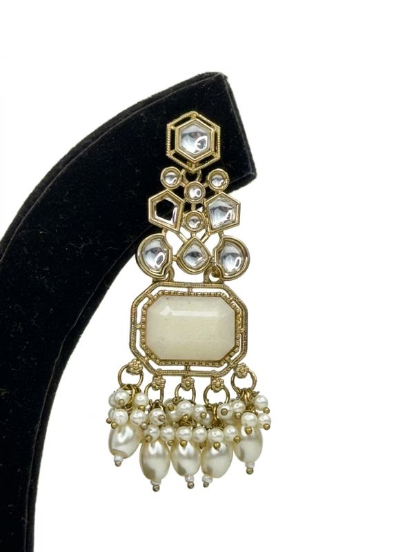 Nazneen Pearl Polki Earings