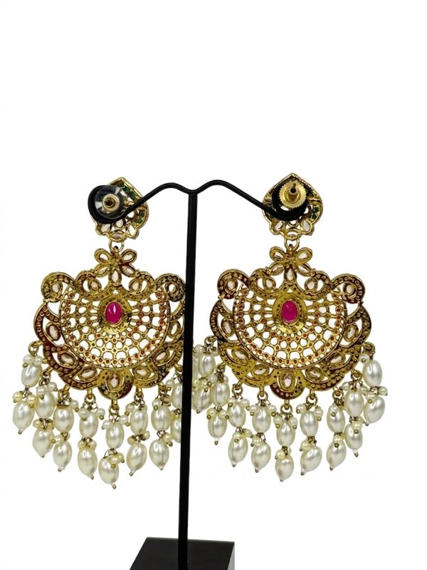 Anarkali Ruby Polki Earings