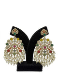 Gulbahar Navratna Polki Earrings