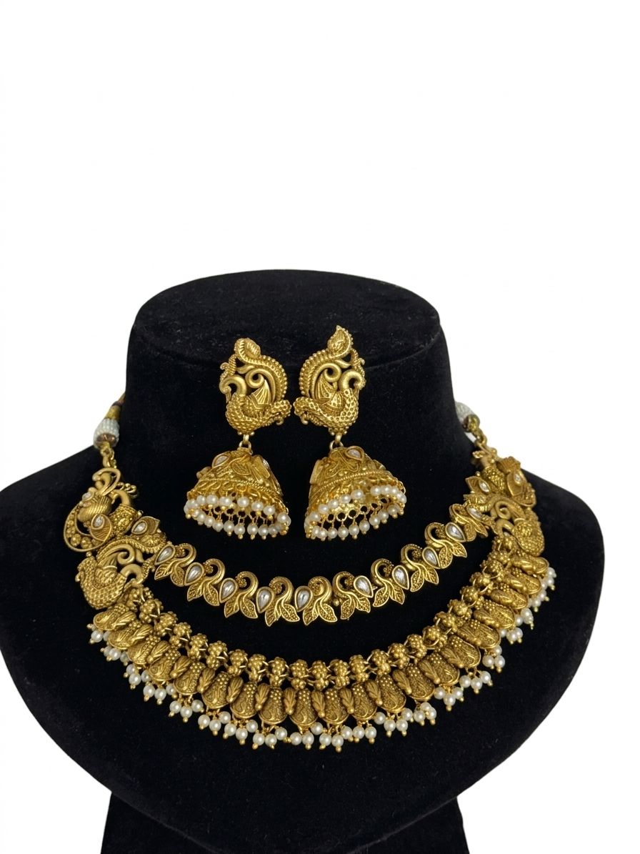 Aaradhya Gold Heritage Necklace