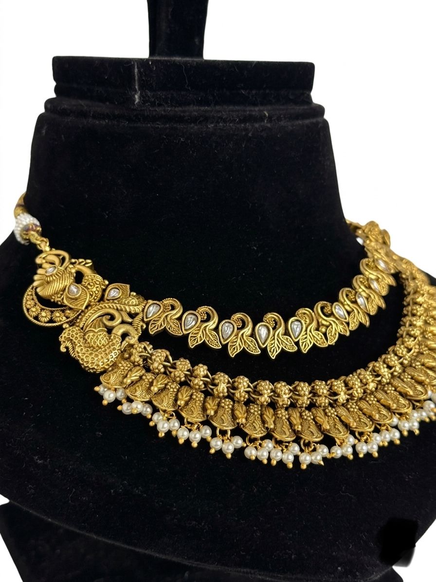 Aaradhya Gold Heritage Necklace