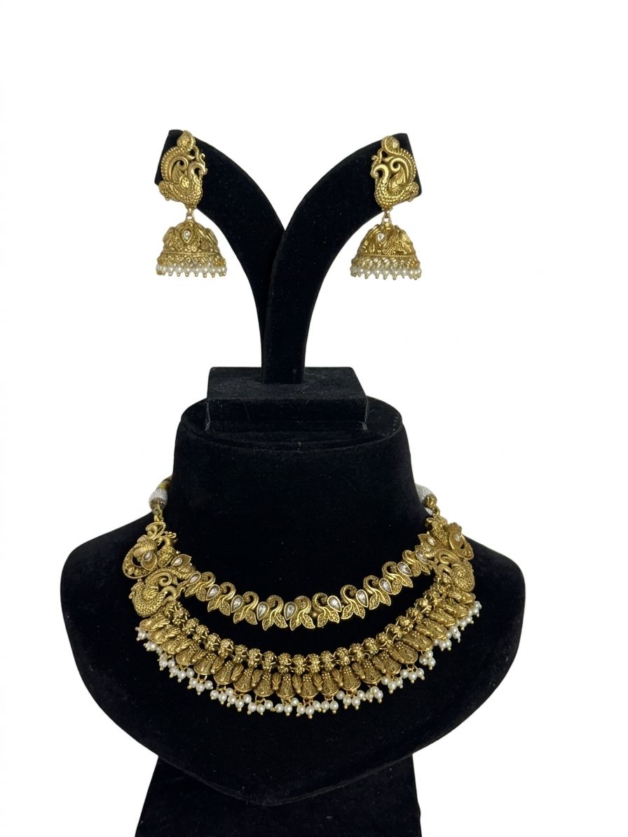 Aaradhya Gold Heritage Necklace