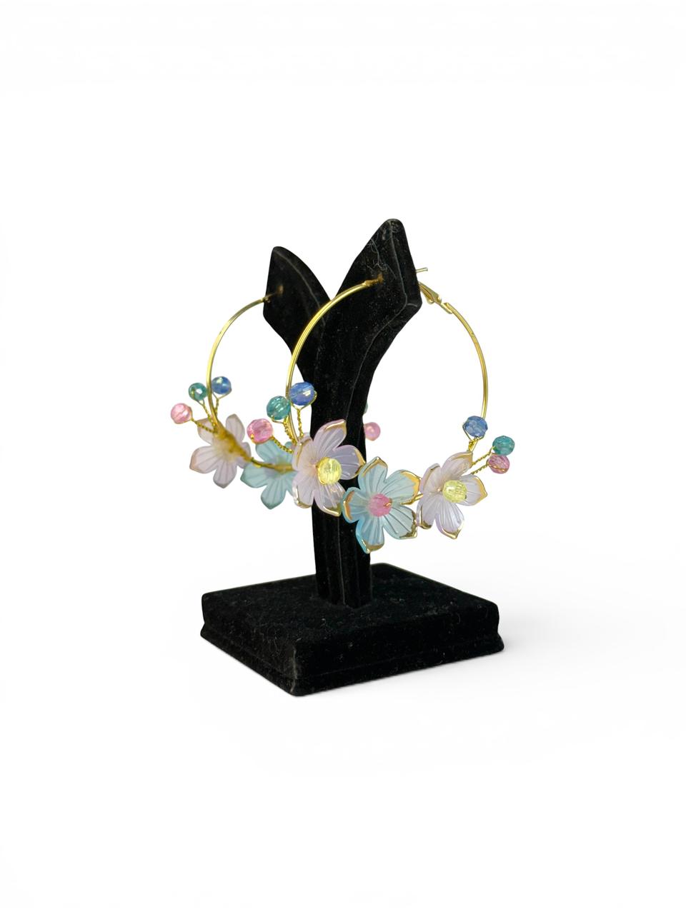 Soft Bloom Crystal Earings
