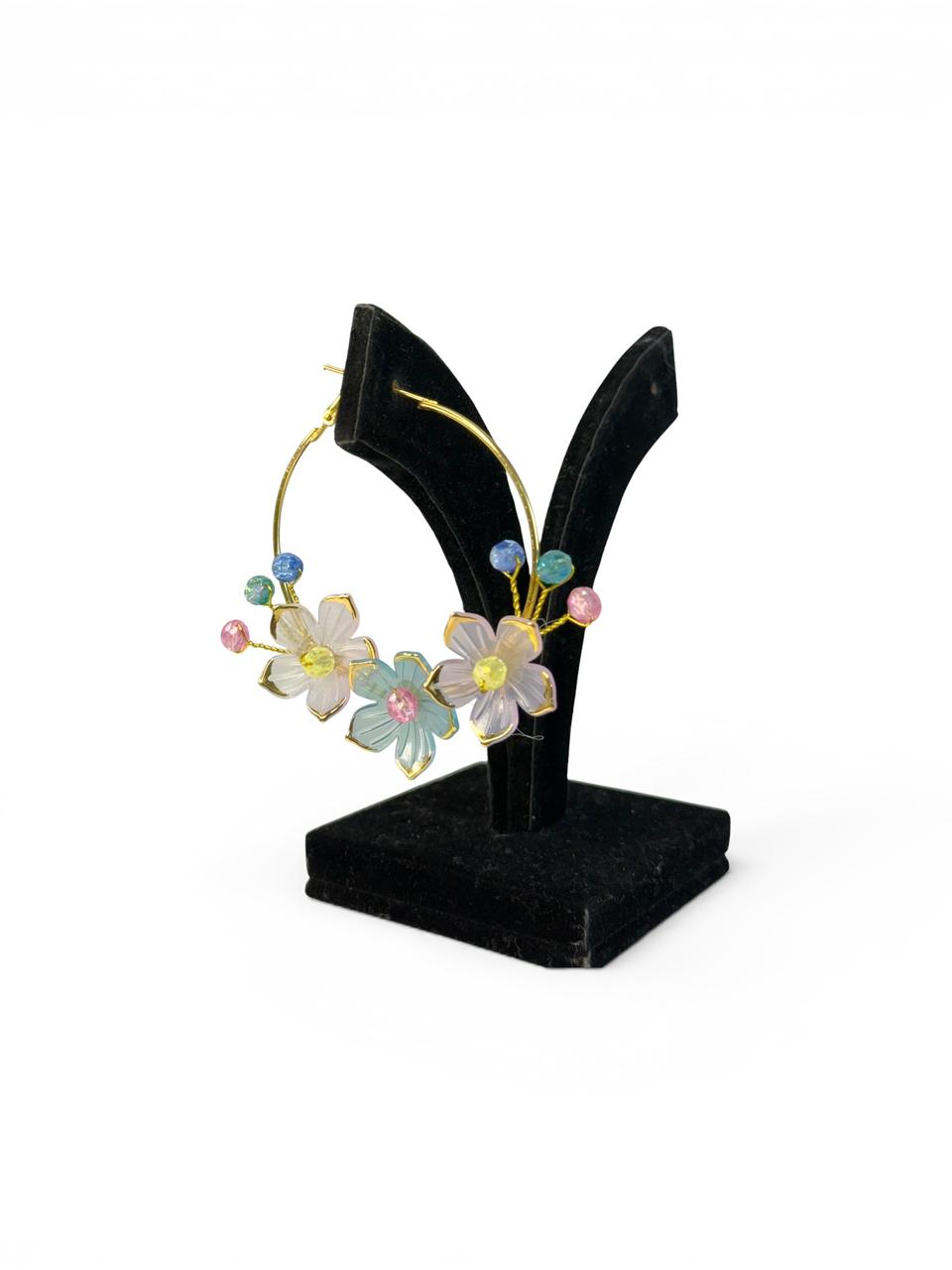 Soft Bloom Crystal Earings
