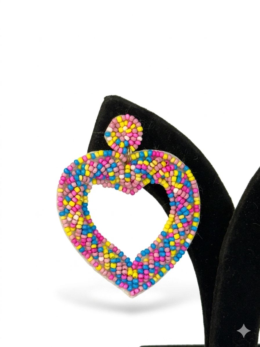 Candy Crush Heart Earings