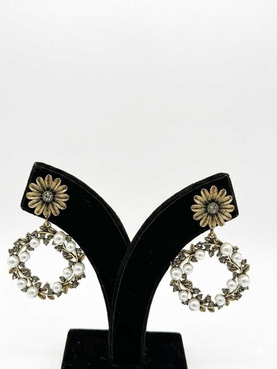REGAL PEARL BLOOSOM EARINGS