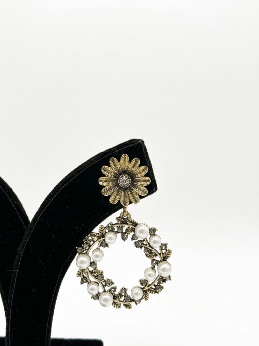 REGAL PEARL BLOOSOM EARINGS