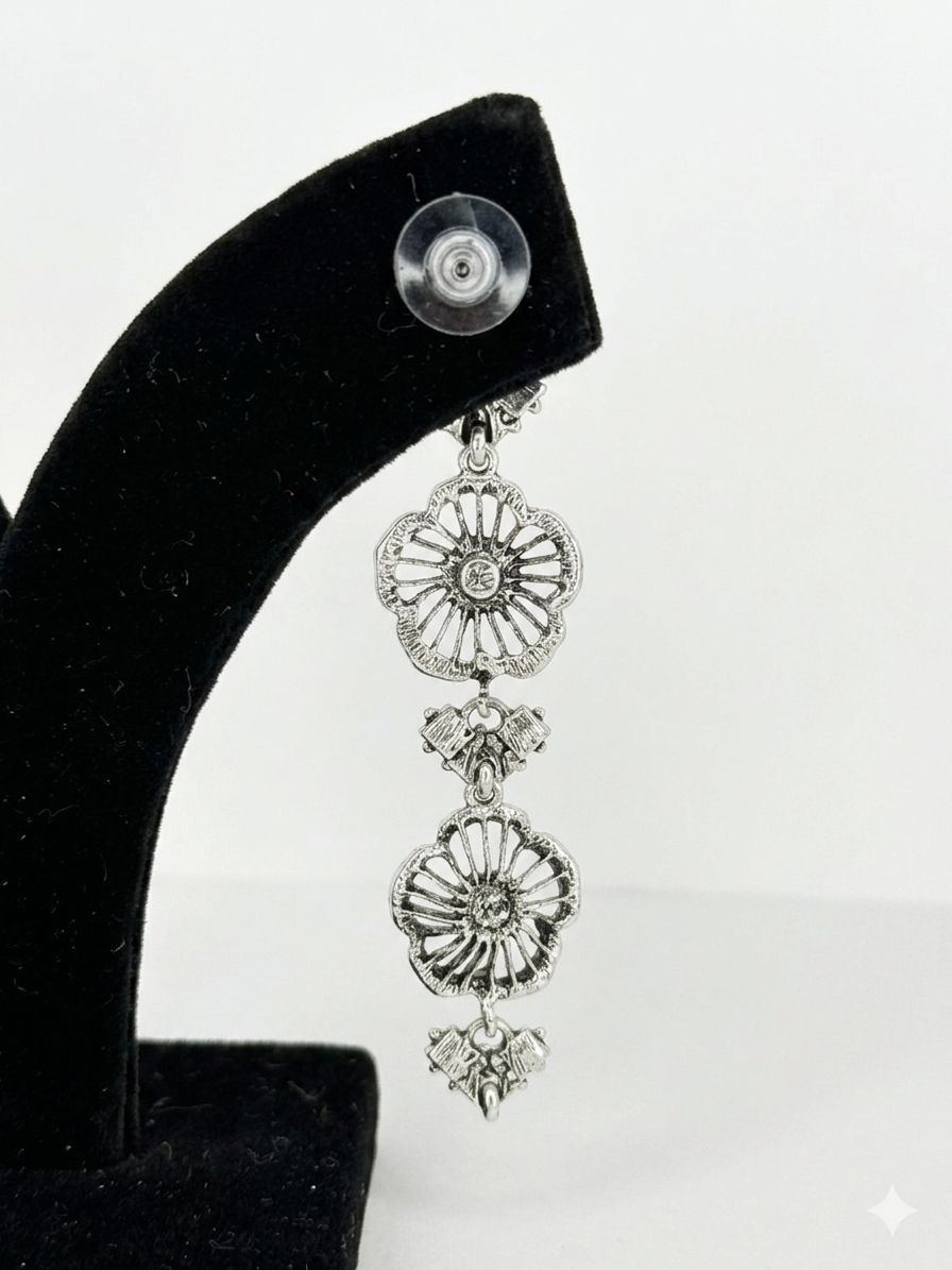 Kavya Pearl Chain Earrings