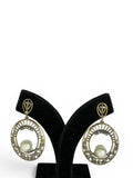 Zivah Royal Pearl Halo Earrings