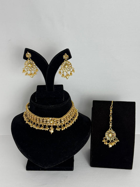 Shahi Noor gold Choker Set