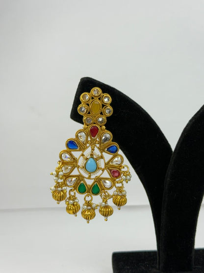 Maharani Aura gold polish Earrings