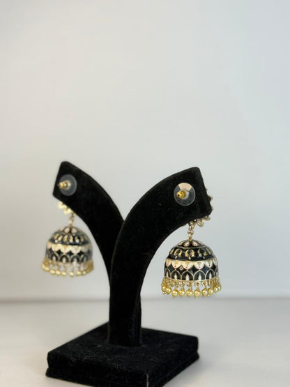 Midnight Bloom Jhumka