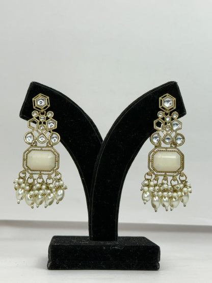 Nazneen Pearl Polki Earrings