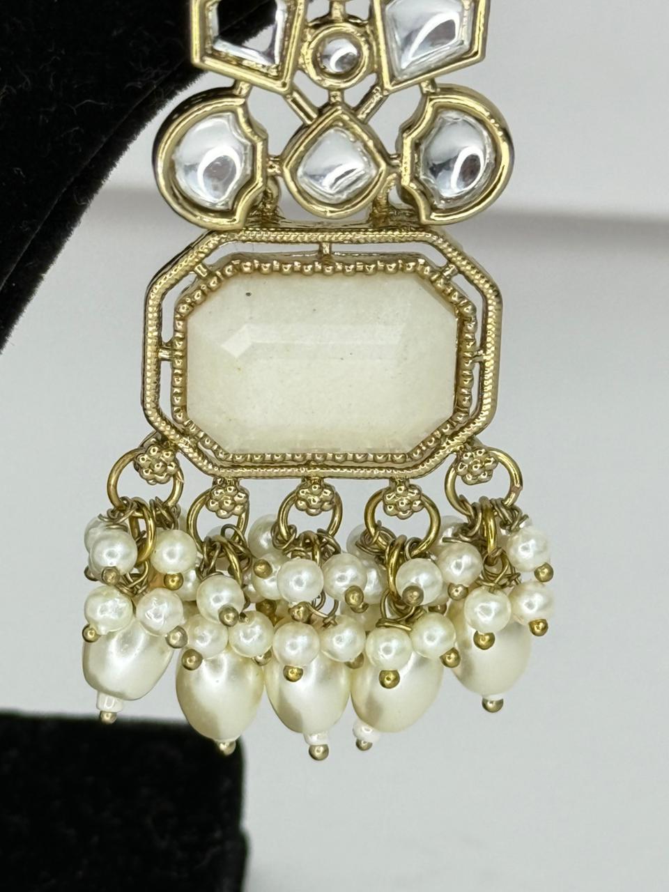 Nazneen Pearl Polki Earrings