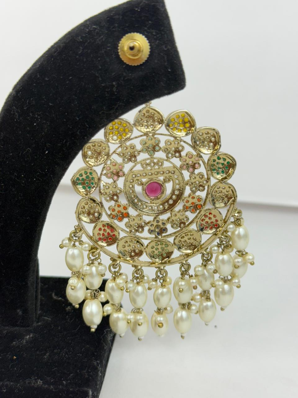 Gulbahar Navratna Polki Earrings