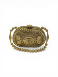 Afsana Gold Clutch Purse
