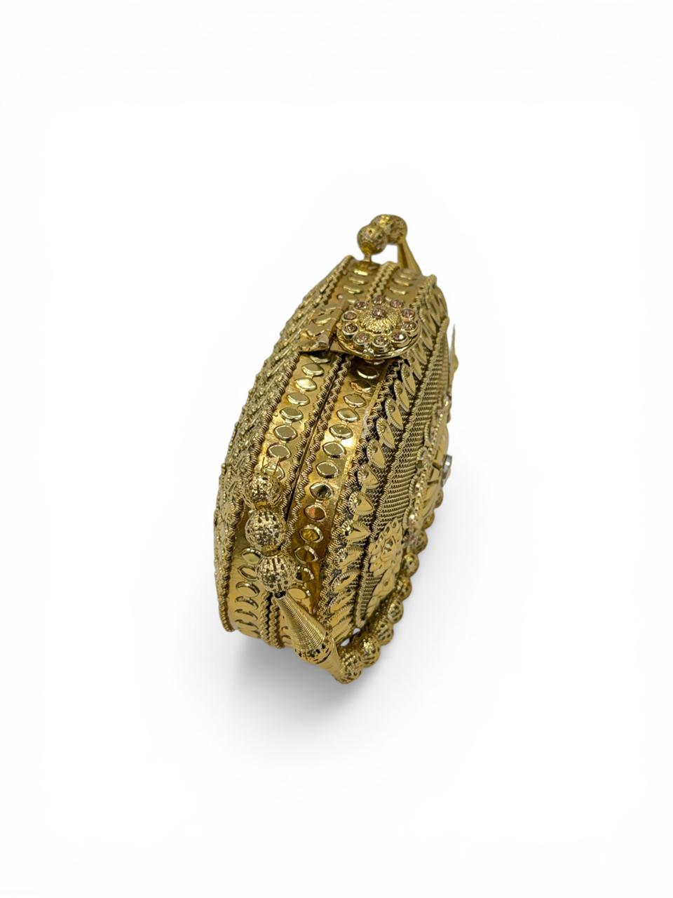 Afsana Gold Clutch Purse