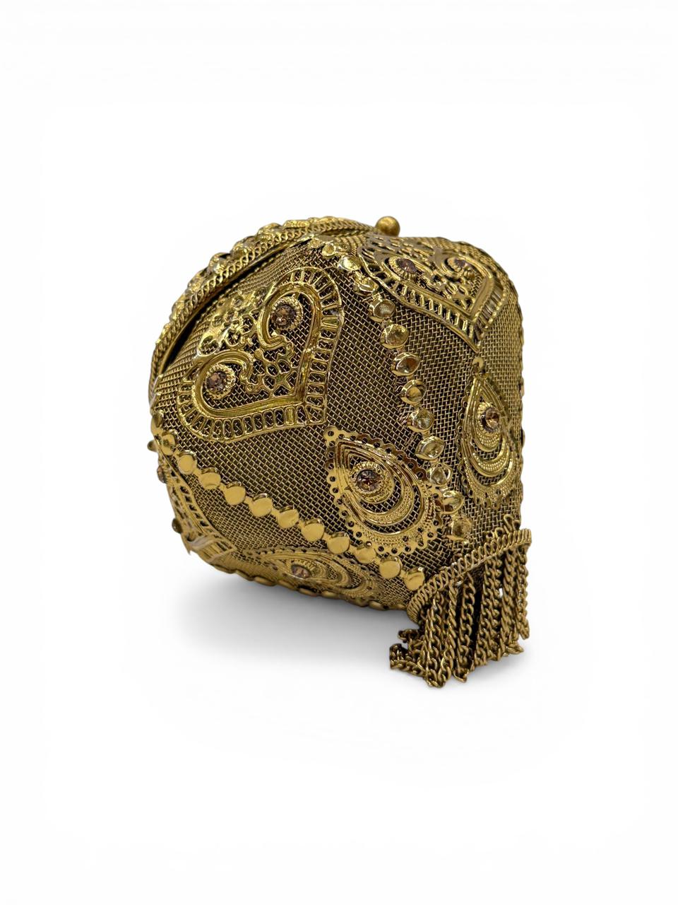 Vintage Gold Charm Purse